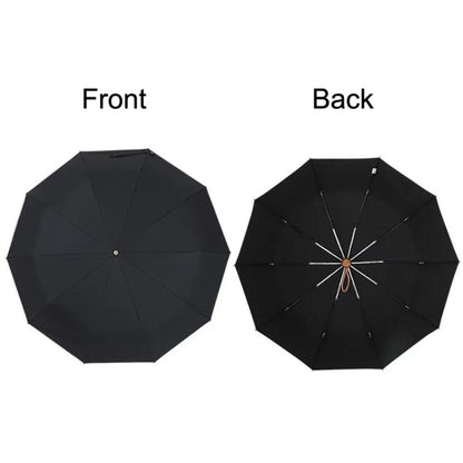 PARACHASE Large Ruggedized Shrink Retro Wind-Resistant Folding Umbrella(Blue) - free shipping - PMC Jewellery - Order now!