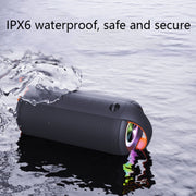 HY01 20W Outdoor Water-resistant Stereo Sound Bluetooth Speaker(Black)