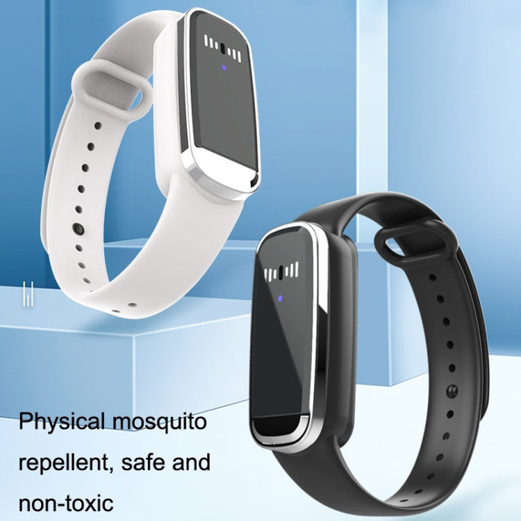 M70 Ultrasonic Mosquito Repellent Bracelet Outdoor Mosquito Repellent(White) - Repellent Wristband by PMC TechLife | Online Shopping South Africa | PMC TechLife | Buy Now Pay Later Mobicred