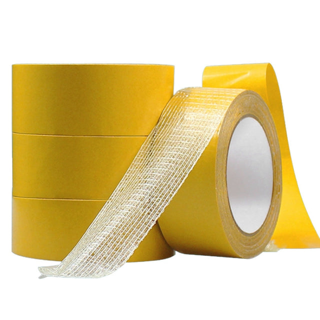 25mmx50 m Double-sided Fiberglass Grid Sticky Adhesive Fiber Transparent Mesh Tape