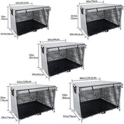 Oxford Cloth Pet Cage Cover Outdoor Furniture Dustproof Rainproof Sunscreen Cover, Size: 94x61x63.5cm(Black)