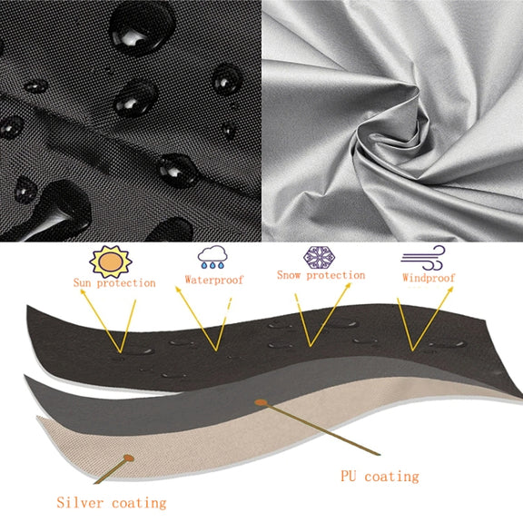 Oxford Cloth Pet Cage Cover Outdoor Furniture Dustproof Rainproof Sunscreen Cover, Size: 94x61x63.5cm(Black)