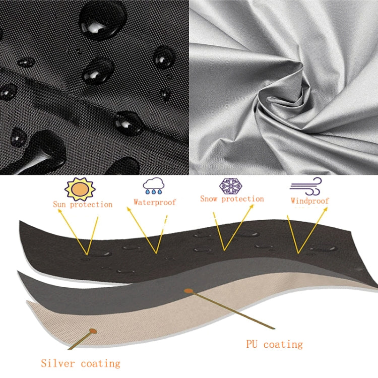 Oxford Cloth Pet Cage Cover Outdoor Furniture Dustproof Rainproof Sunscreen Cover, Size: 94x61x63.5cm(Black)