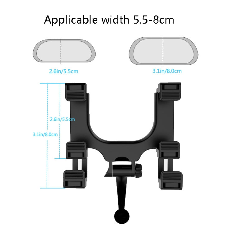 2 PCS Car Rearview Mirror Universal Navigation Mobile Phone Bracket - Car Holders by PMC TechLife | Online Shopping South Africa | PMC TechLife