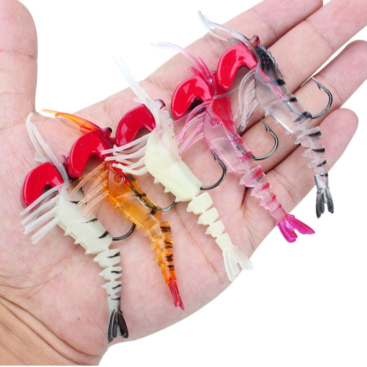 5 Color / Set Multi-section Lead Head Soft Shrimp Fake Bait Freshwater Sea Fishing Lure - free shipping - PMC TechLife - Order now!
