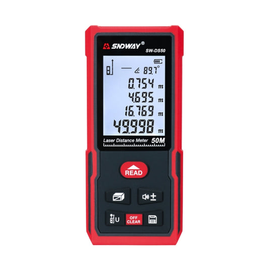 SNDWAY SW-DS50 Handheld Laser Rangefinder Infrared Laser Ruler, Distance: 50m - free shipping - PMC Jewellery - Order now!