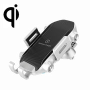 X343 15W Car Wireless Charger Smart Induction Suction Cup Phone Holder(White)