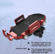 X343 15W Car Wireless Charger Smart Induction Suction Cup Phone Holder(Black)