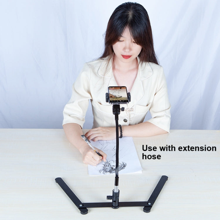 360 Degree Adjustable Metal Overhead Base Desktop Phone Holder,Style: Only Base - Stand by PMC TechLife | Online Shopping South Africa | PMC TechLife