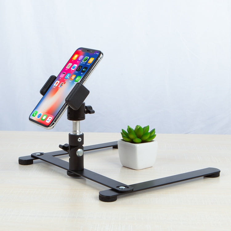 360 Degree Adjustable Metal Overhead Base Desktop Phone Holder,Style: Only Base - Stand by PMC TechLife | Online Shopping South Africa | PMC TechLife