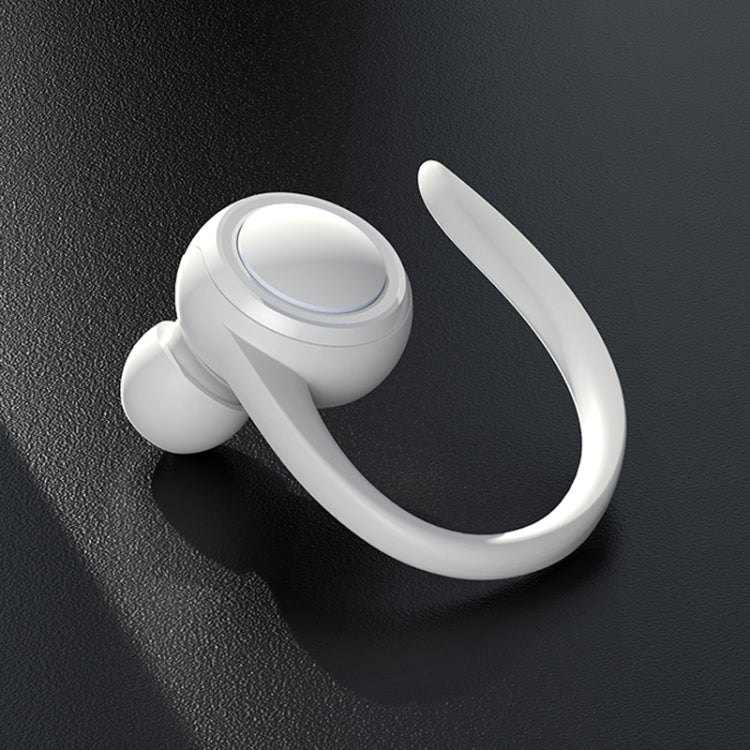 A1S Bluetooth Earphone Hanging Ear Incorporation True Sound Sports Single Ear Headset(White) - Bluetooth Earphone by PMC TechLife | Online Shopping South Africa | PMC TechLife