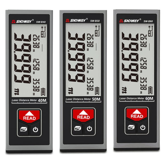 SNDWAY SW-B40 Laser Rangefinder Infrared Measuring Ruler, Style: 40m Precision Version