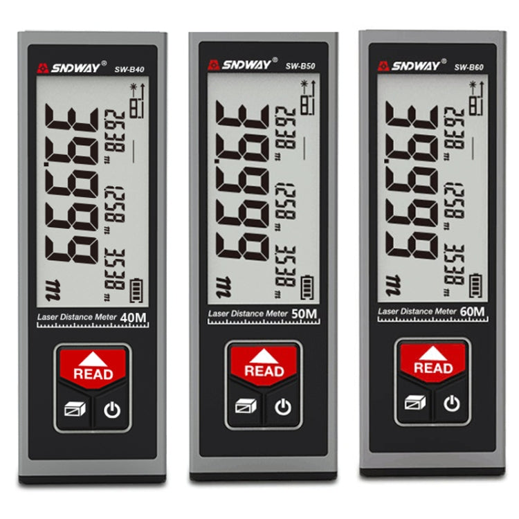 SNDWAY SW-BT60 Laser Rangefinder Infrared Measuring Ruler, Style: 60m Bluetooth Version - free shipping - PMC TechLife - Order now!