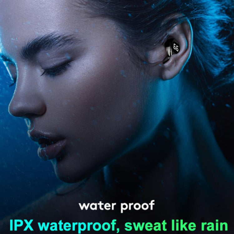 F6 Bluetooth Headset Mini Invisible Ear Business Digital Display Earphone(Black) - Bluetooth Earphone by PMC TechLife | Online Shopping South Africa | PMC TechLife