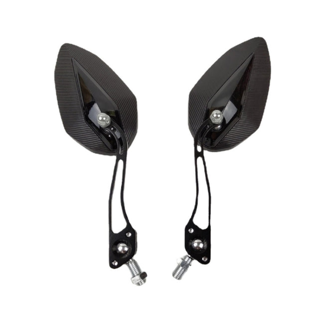 Aluminum Alloy Motorcycle Large-view Rearview Mirror Modification(Black)