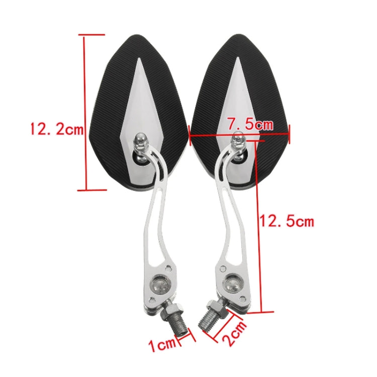 Aluminum Alloy Motorcycle Large-view Rearview Mirror Modification(Black) - Side Mirrors by PMC TechLife | Online Shopping South Africa | PMC TechLife | Buy Now Pay Later Mobicred