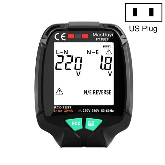 FUYI FY1881 High Precision Power Polarity Phase Socket Tester(US Plug) - Current & Voltage Tester by FUYI | Online Shopping South Africa | PMC Jewellery | Buy Now Pay Later Mobicred
