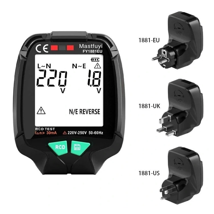 FUYI FY1881 High Precision Power Polarity Phase Socket Tester(UK Plug) - free shipping - PMC Jewellery - Order now!