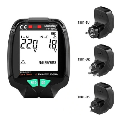 FUYI FY1881 High Precision Power Polarity Phase Socket Tester(UK Plug) - free shipping - PMC Jewellery - Order now!
