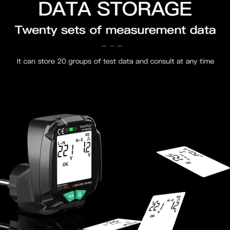 FUYI FY1881 High Precision Power Polarity Phase Socket Tester(US Plug) - Current & Voltage Tester by FUYI | Online Shopping South Africa | PMC TechLife | Buy Now Pay Later Mobicred
