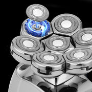 7-head Multifunctional Water-resistant Barber Shaver, Specification: Wireless charging(6 in 1)