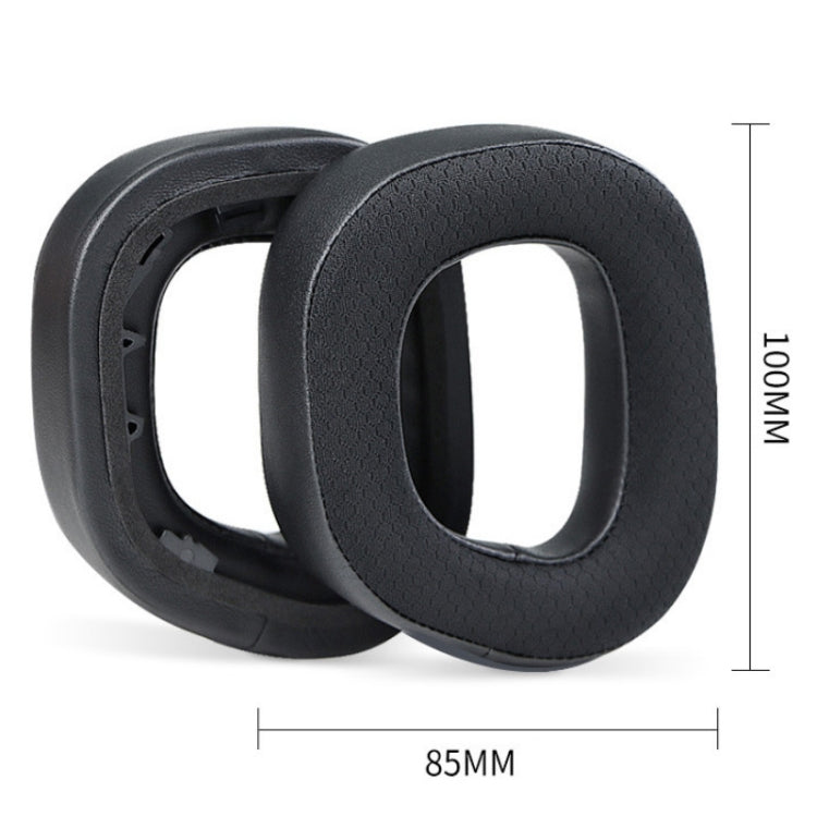 2 PCS RGB Headest Sponge Cover Earmuffs For Corsair HS80(Full Mesh)