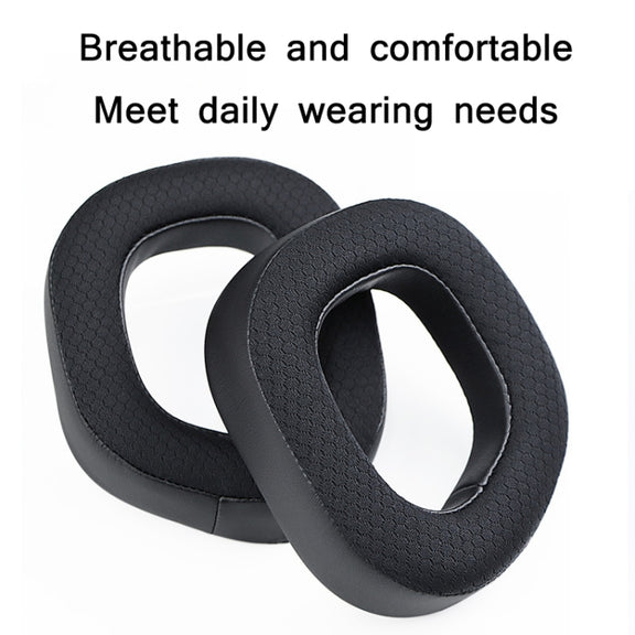 2 PCS RGB Headest Sponge Cover Earmuffs For Corsair HS80(Full Mesh)