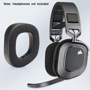 2 PCS RGB Headest Sponge Cover Earmuffs For Corsair HS80(Full Mesh)