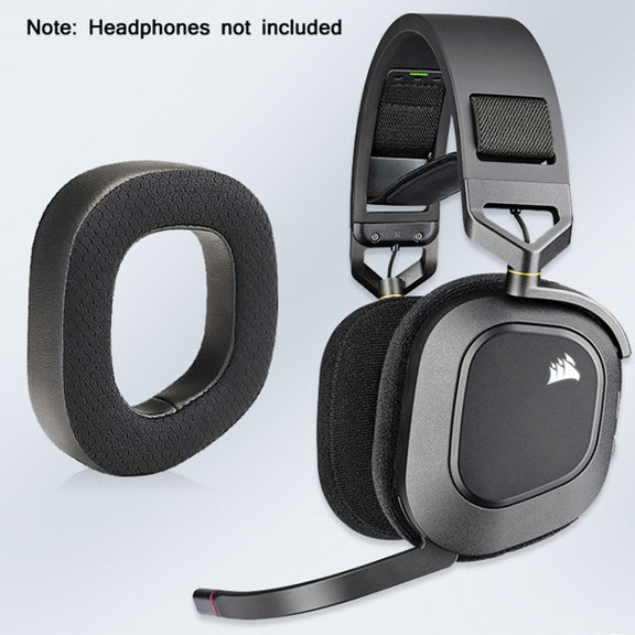 2 PCS RGB Headest Sponge Cover Earmuffs For Corsair HS80(Full Mesh)