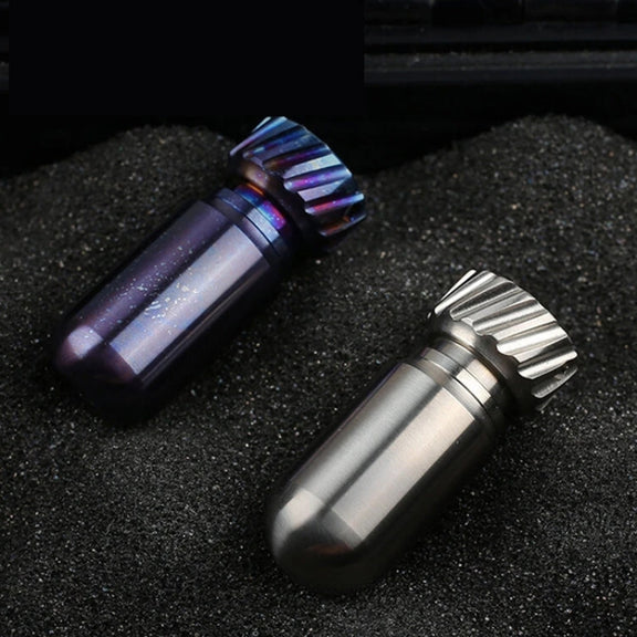 Portable Pure Titanium Mini Water-resistant Warehouse Sealed Jar Pill Box, Color: Primary Color