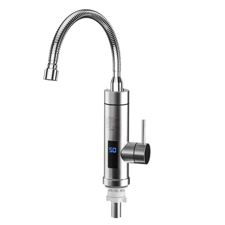 Household Kitchen Electric Hot Water Fauce EU Plug, Style: Stainless Steel Universal Pipe Type - Faucets & Accessories by PMC TechLife | Online Shopping South Africa | PMC TechLife