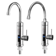 Household Kitchen Electric Hot Water Fauce EU Plug, Style: Stainless Steel Universal Pipe Type