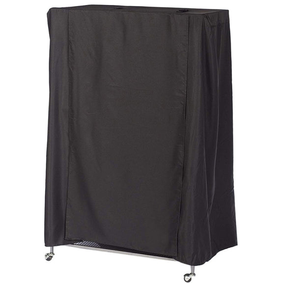 210D Water-resistant Oxford Cloth Dust Cover Bird Cage Protective Cover Parrot Cage Shade(Black Silver)