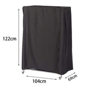 210D Water-resistant Oxford Cloth Dust Cover Bird Cage Protective Cover Parrot Cage Shade(Black Silver)