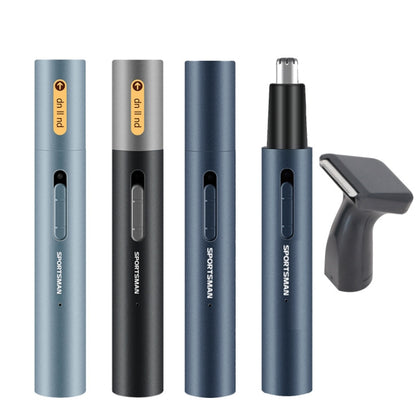 SPORTSMAN Metal Aluminum Tube Body Rechargeable Nose Hair Device, Style: Sideburns 2 In 1(Sea Blue) - free shipping - PMC Jewellery - Order now!