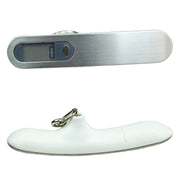 Stainless Steel Handheld Electronic Luggage Scale Portable Express Scale(White)