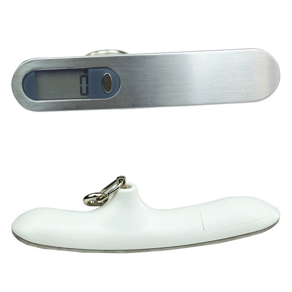 Stainless Steel Handheld Electronic Luggage Scale Portable Express Scale(White)