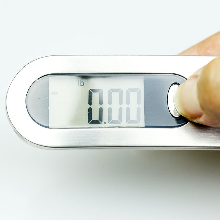 Stainless Steel Handheld Electronic Luggage Scale Portable Express Scale(White)