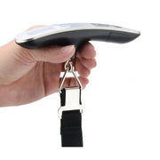Stainless Steel Handheld Electronic Luggage Scale Portable Express Scale(White)