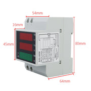 D52-2058 Wattmeter Din rail Volt Current Meter, Specification: AC80-300V Built-in CT