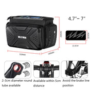 WILD MAN GS6 4L Outdoor Cycling Water-resistant Bicycle Bag(Black)