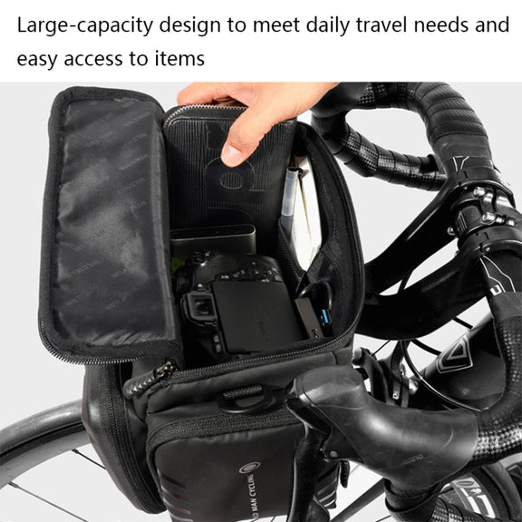 WILD MAN GS6 4L Outdoor Cycling Water-resistant Bicycle Bag(Black)