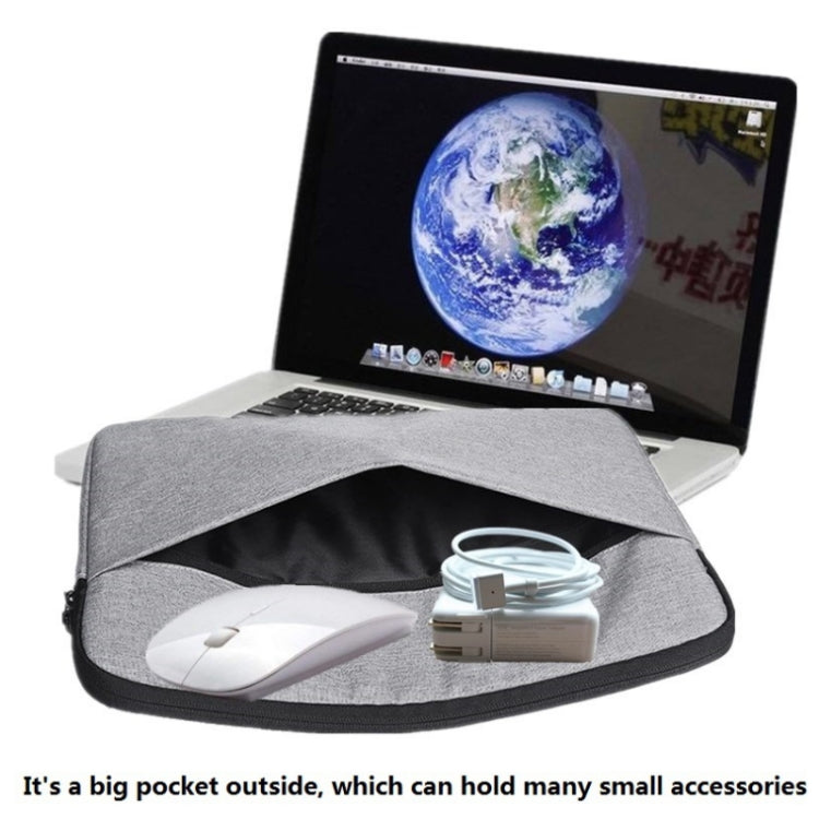Water-resistant & Anti-Vibration Laptop Inner Bag For Macbook/Xiaomi 11/13, Size: 15.6 inch(Black)