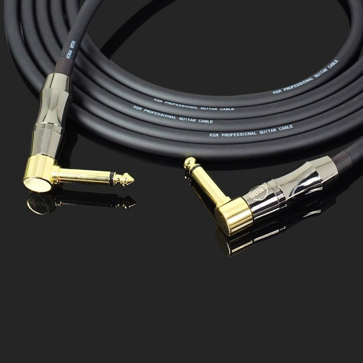 KGR Guitar Cable Keyboard Drum Audio Cable, Specification: 10m(Double Elbow Jack) - Instrument Audio Cables by KGR | Online Shopping South Africa | PMC TechLife | Buy Now Pay Later Mobicred