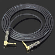 KGR Guitar Cable Keyboard Drum Audio Cable, Specification: 10m(Double Elbow Jack)