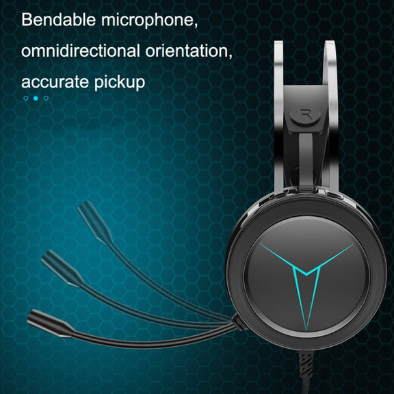 LANGTU M8 Computer Phone Game Wired Headset With Microphone, Cable Length: 1.5m(Black)