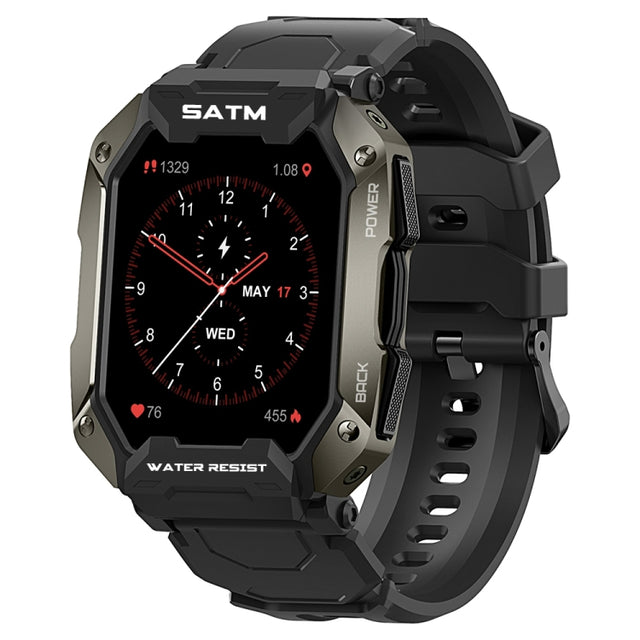 SATM M1 Outdoor Water-resistant Bluetooth Smart Watch(Black)