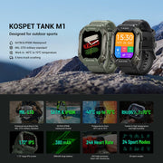 SATM M1 Outdoor Water-resistant Bluetooth Smart Watch(Black)