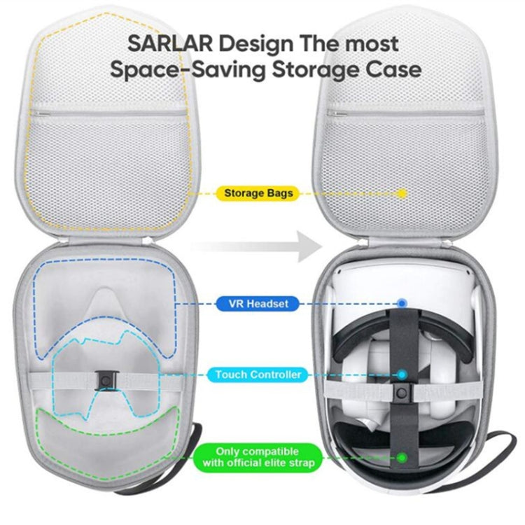 Portable VR Glasses Storage Case For Oculus Quest 2(Gray) - free shipping - PMC Jewellery - Order now!