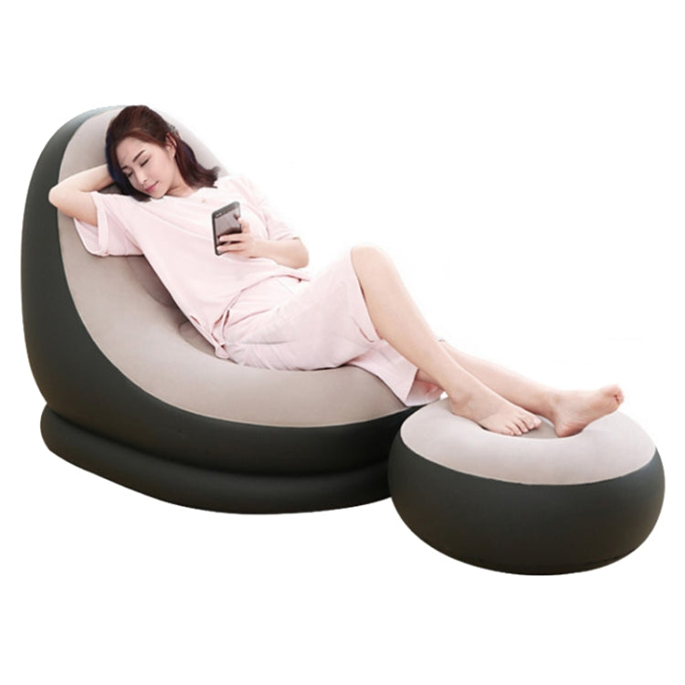 Lunch Break Inflatable Lazy Sofa, Bottom Color Random Delivery, Style: Sofa+Pedal - Sofas by PMC Jewellery | Online Shopping South Africa | PMC Jewellery | Buy Now Pay Later Mobicred